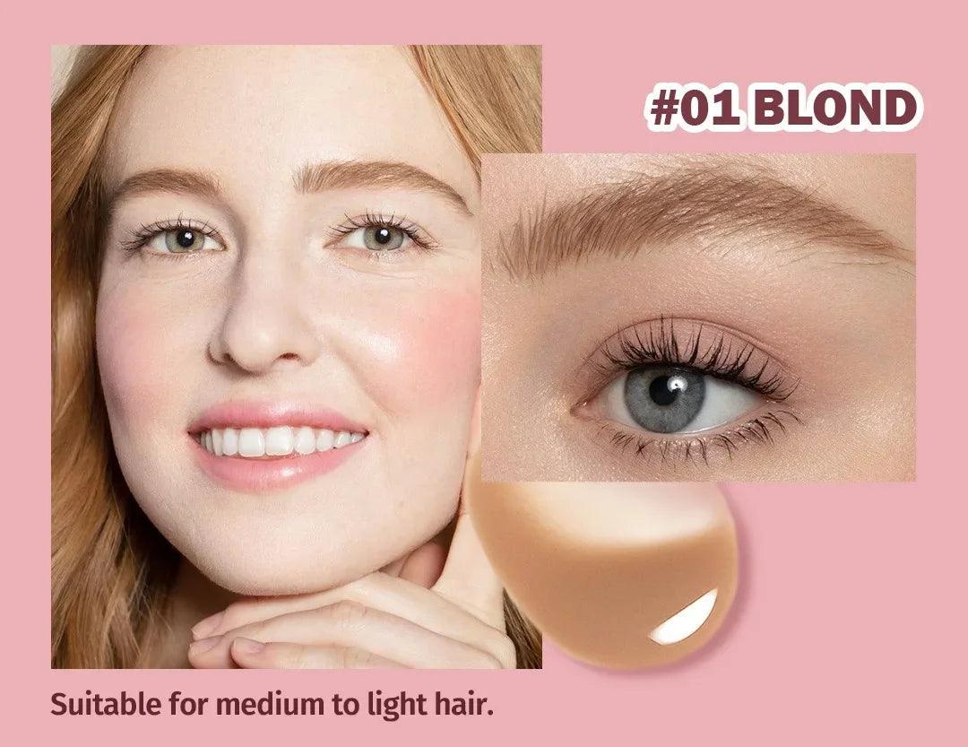3D Wild Eyebrow Pencil Microblading Eyebrow Tint Pen Square Angled Brush Brow Dye Cream Anti-smudge Waterproof Multifunction