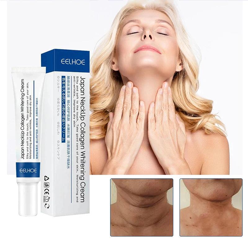 EELHOE Collagen Neck Cream Lifting Firming Anti-aging Efficient Reducing Fine Line Moisturizing Whitening Skincare 20g 2024