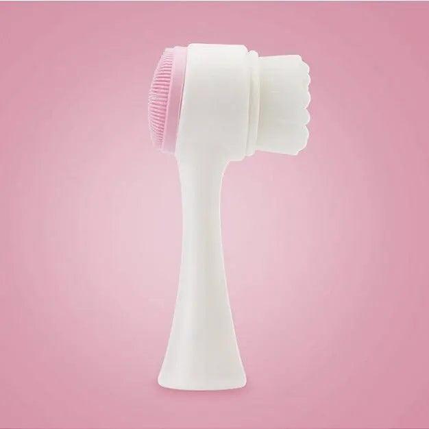 Close-Up of Delicate PBT Soft Wool Bristles for Deep Pore Cleansing