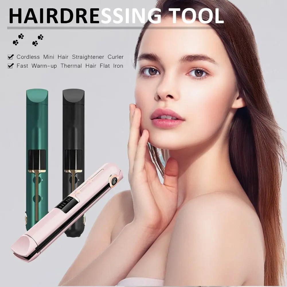 Portable Hair Curler  Straightener - Zera