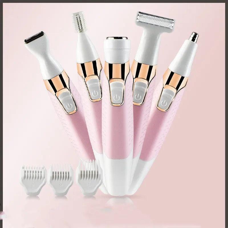 Electric Hair Removal Device Female USB Shaver 5 In 1 Eyebrow Trimmer - BEAUTIRON