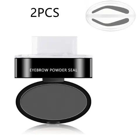 Eyebrow Powder Stamp Tint Stencil Kit Cosmetics Professional Makeup Waterproof Eye Brow Stamp Lift Eyebrow Enhancers Stencil Kit - Zera
