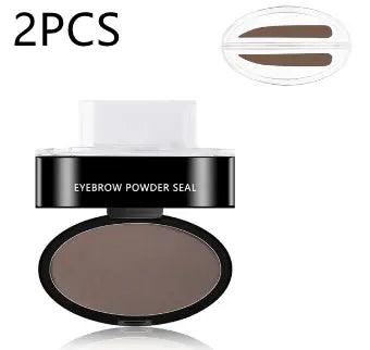 Eyebrow Powder Stamp Tint Stencil Kit Cosmetics Professional Makeup Waterproof Eye Brow Stamp Lift Eyebrow Enhancers Stencil Kit - Zera