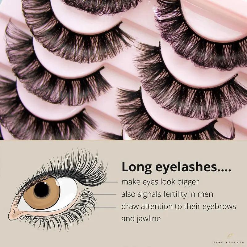 Russian Strip Lashes Fluffy Mink - Zera