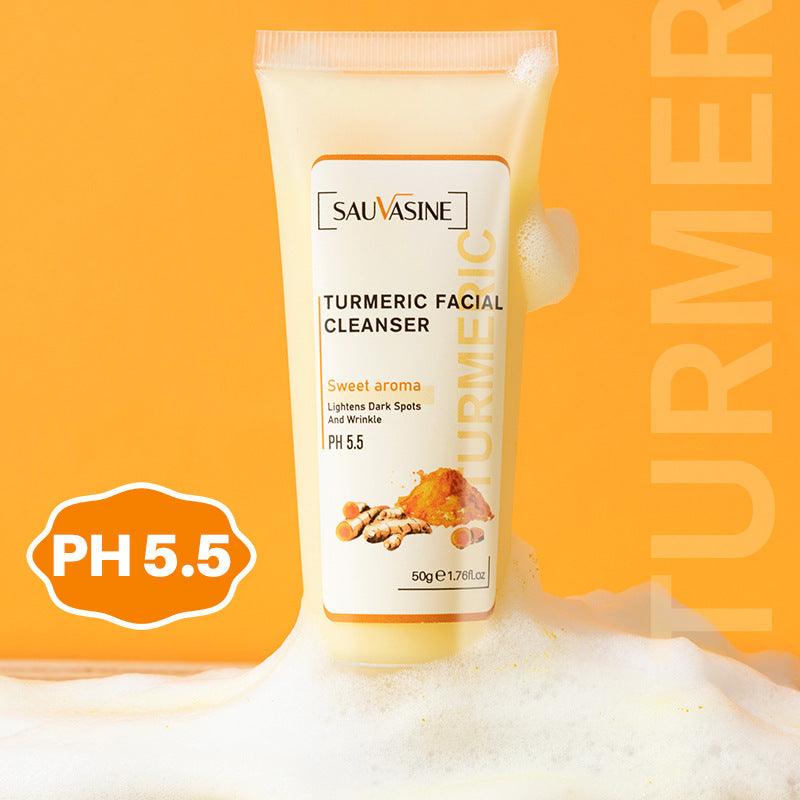 Facial Cleansing Turmeric Cleanser Moisturizing Skin Zera