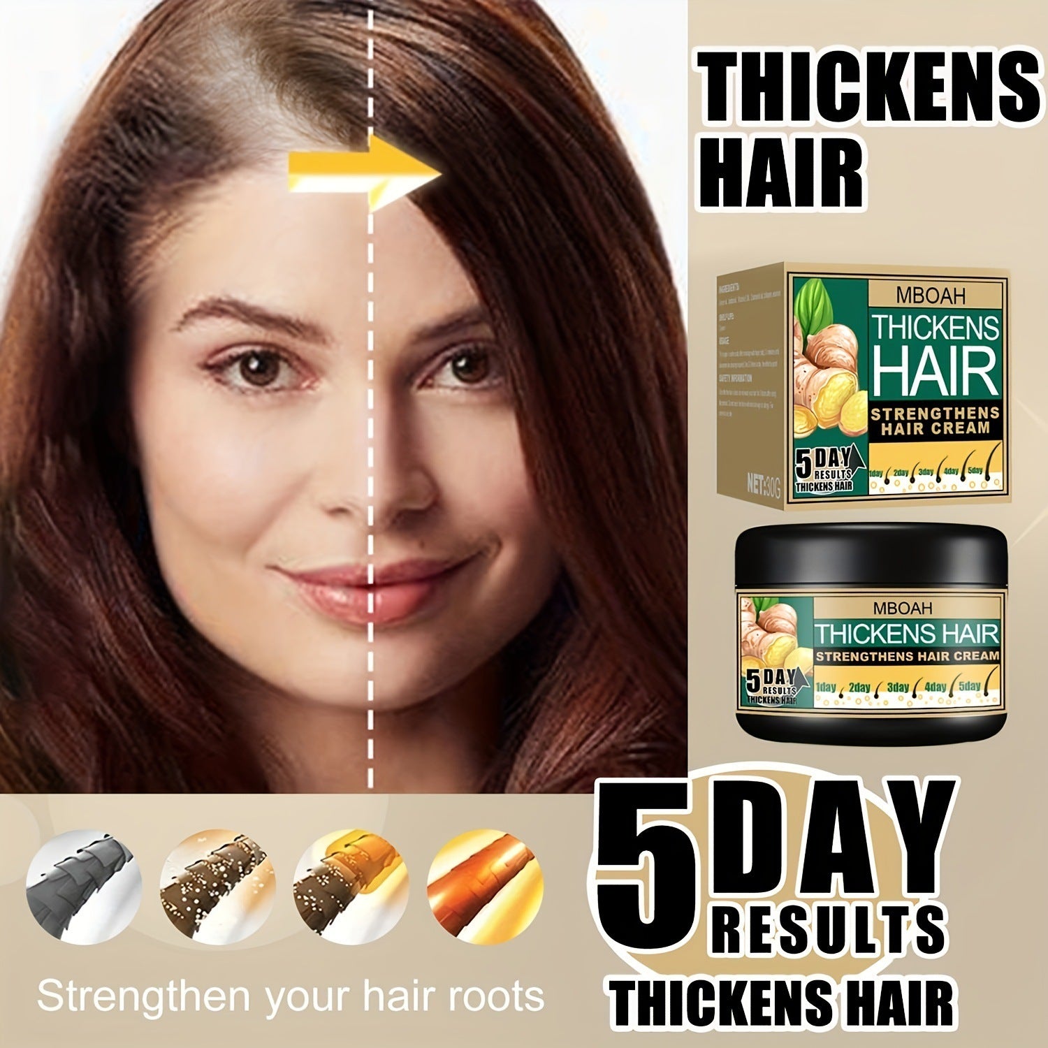Ginger Dense Pomade Promotes Growth And Moisturizing