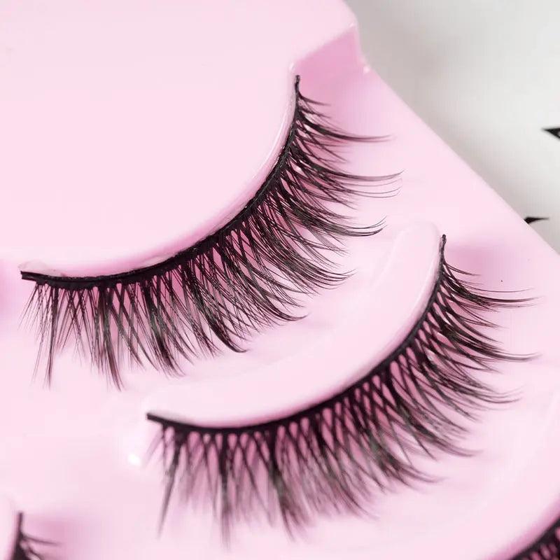 5 Pairs Manga Lashes New Arrival Anime Cosplay Natural Wispy  Korean Makeup Artificial False Eyelashes - Zera
