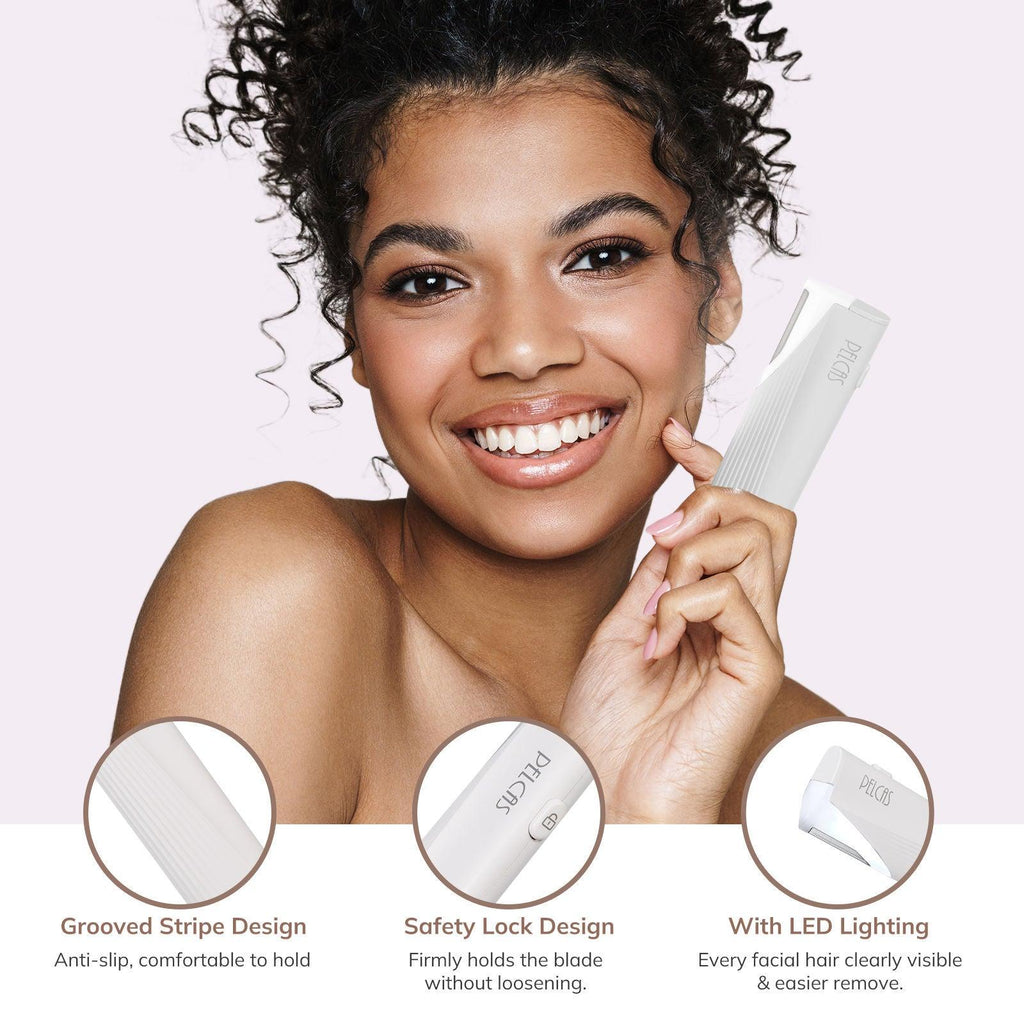 Electric Women's Facial Peeling Tool Razor Set