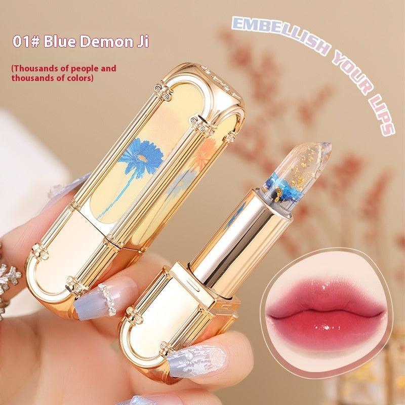 Women's Jelly Warm Flower Square Tube Lipstick Zera